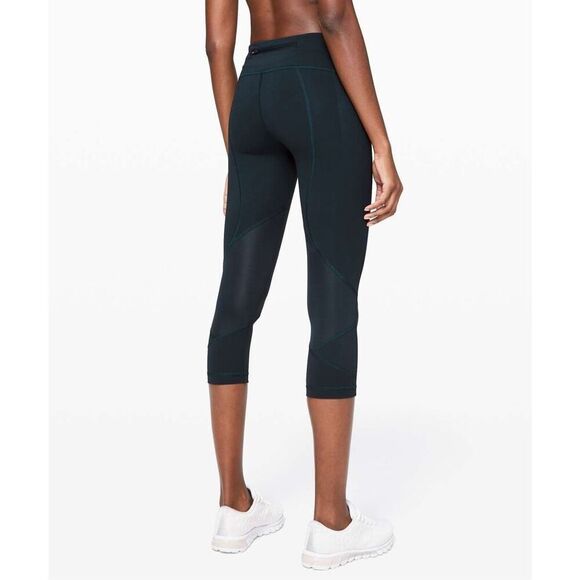 Lululemon Pace Rival Crop *22" Nocturnal Teal Size 4 - Picture 1 of 8